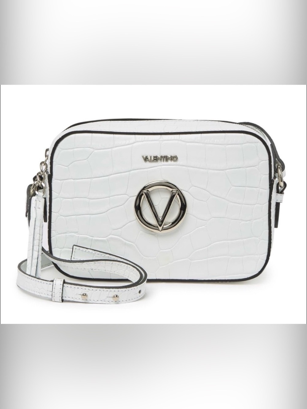 Valentino Babette Croc Leather Crossbody Bag NWT